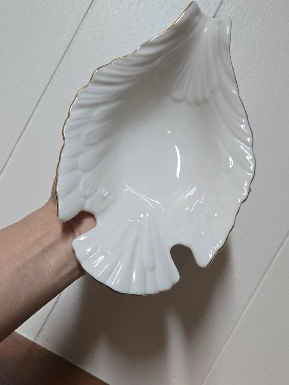Lenox Porcelain Dove Dish Bowl with Gold Rim